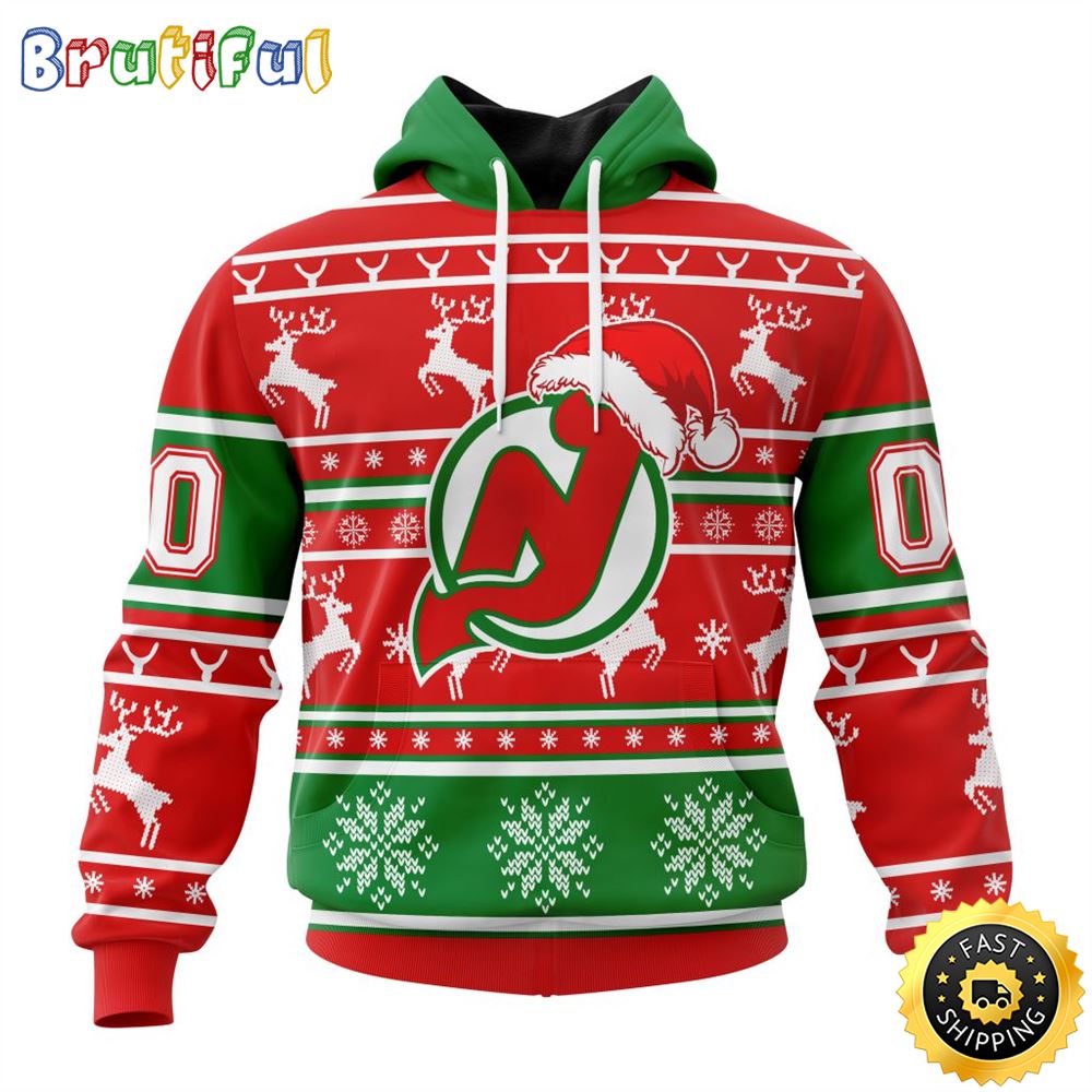 Sportswearmerch New Jersey Devils NHL Christmas Hoodie For Fan