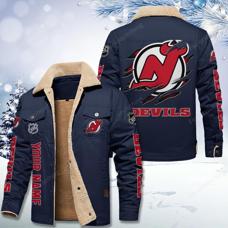 Sportswearmerch New Jersey Devils NHL Personalized Cotton Jacket For Fan