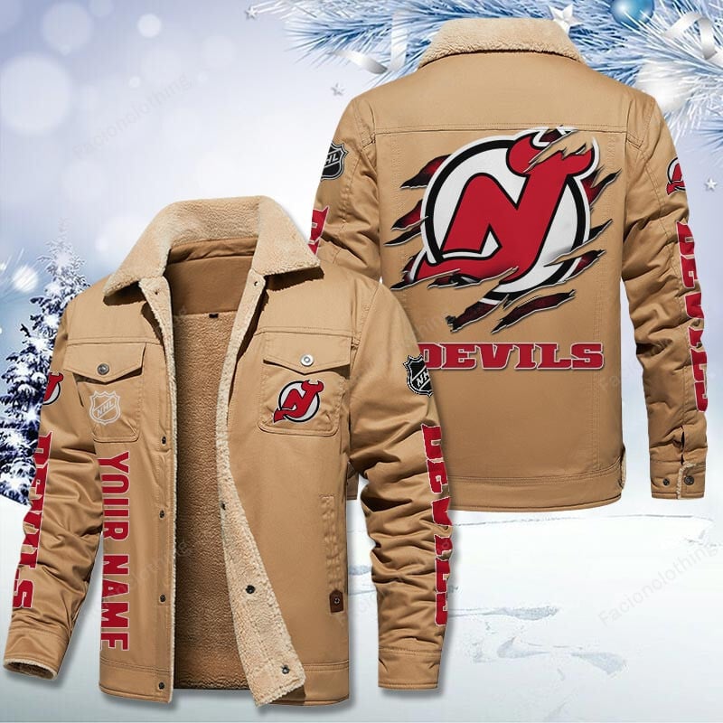 Sportswearmerch New Jersey Devils NHL Personalized Cotton Jacket For Fan