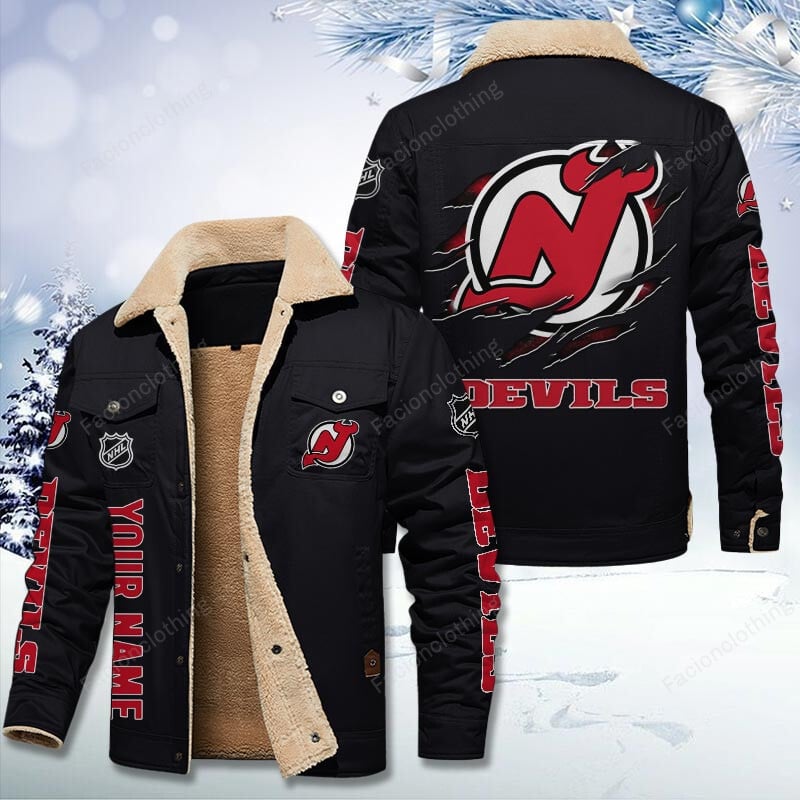 Sportswearmerch New Jersey Devils NHL Personalized Cotton Jacket For Fan