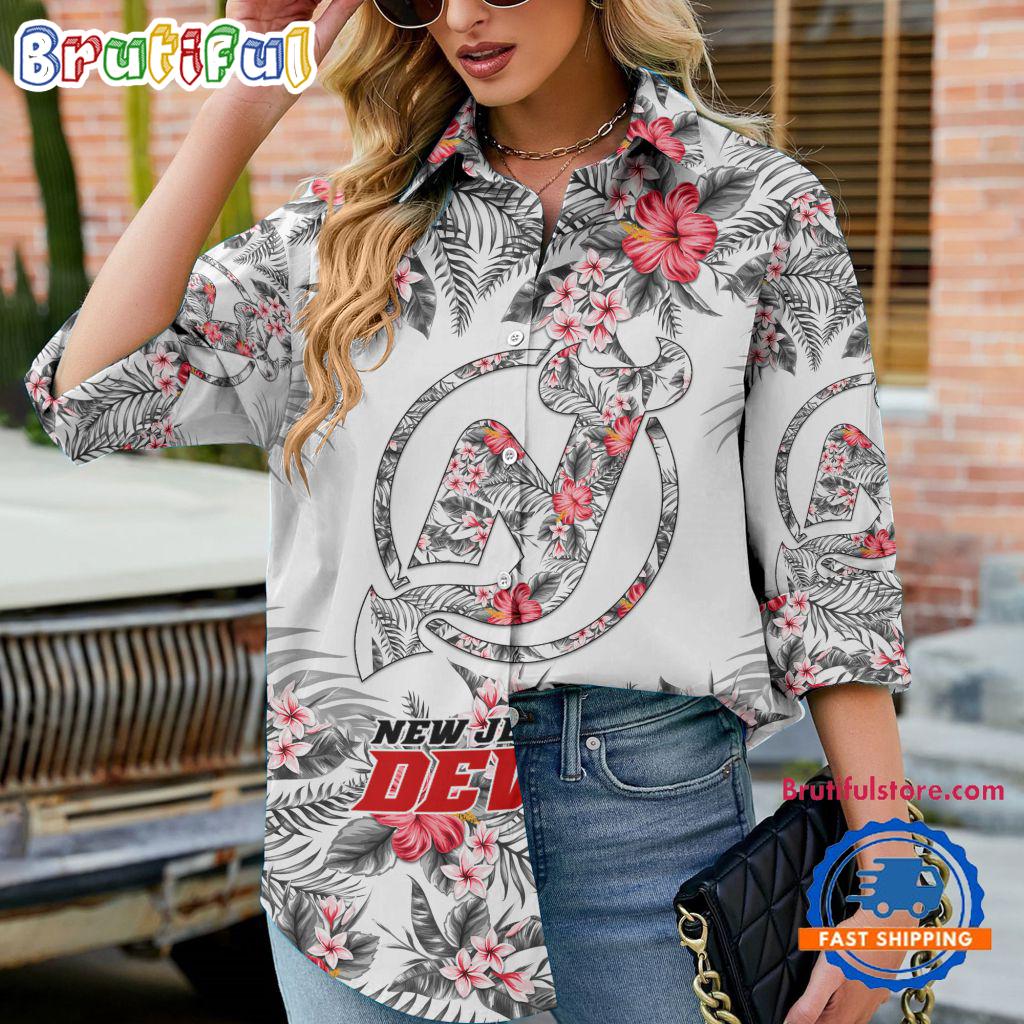 Sportswearmerch New Jersey Devils NHL Special Hockey Women's Casual Shirt For Fan