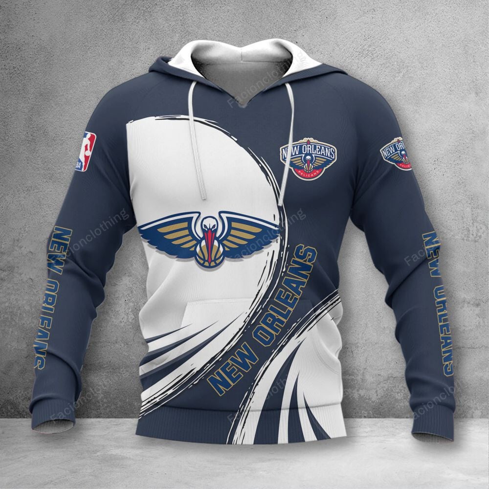 Sportswearmerch New Orleans Pelicans NBA Personalized Hoodie For Fan