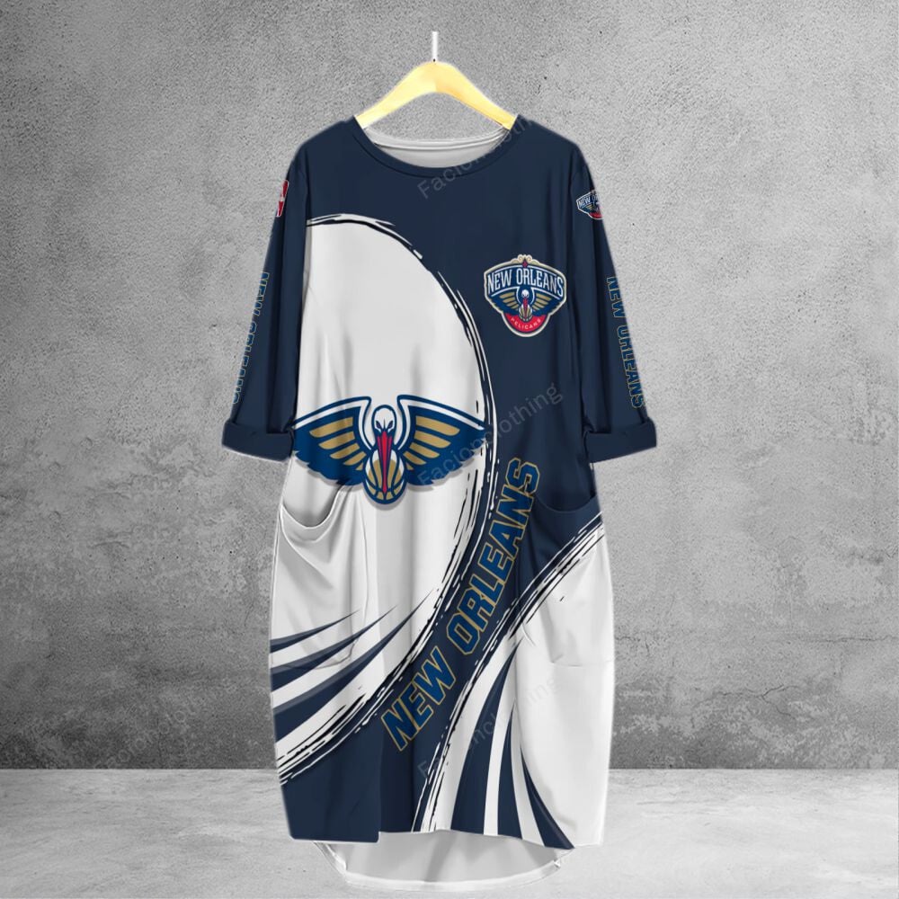 Sportswearmerch New Orleans Pelicans NBA Personalized Pocket Tanktop For Fan