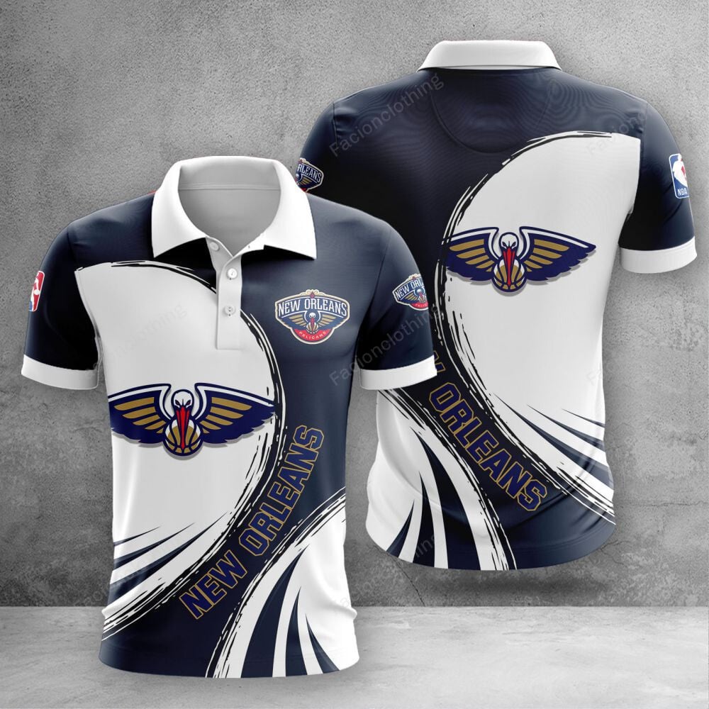 Sportswearmerch New Orleans Pelicans NBA Personalized Polo Shirt For Fan