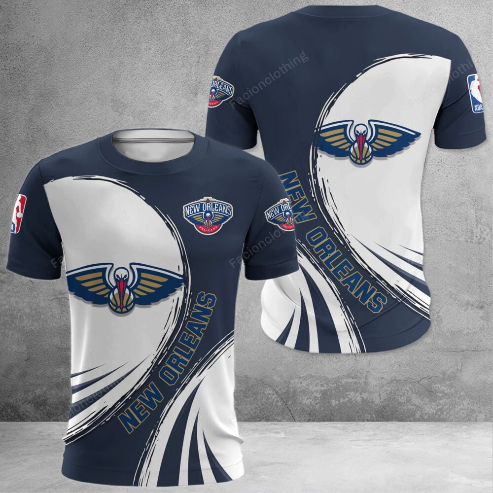 Sportswearmerch New Orleans Pelicans NBA Personalized T-shirt For Fan