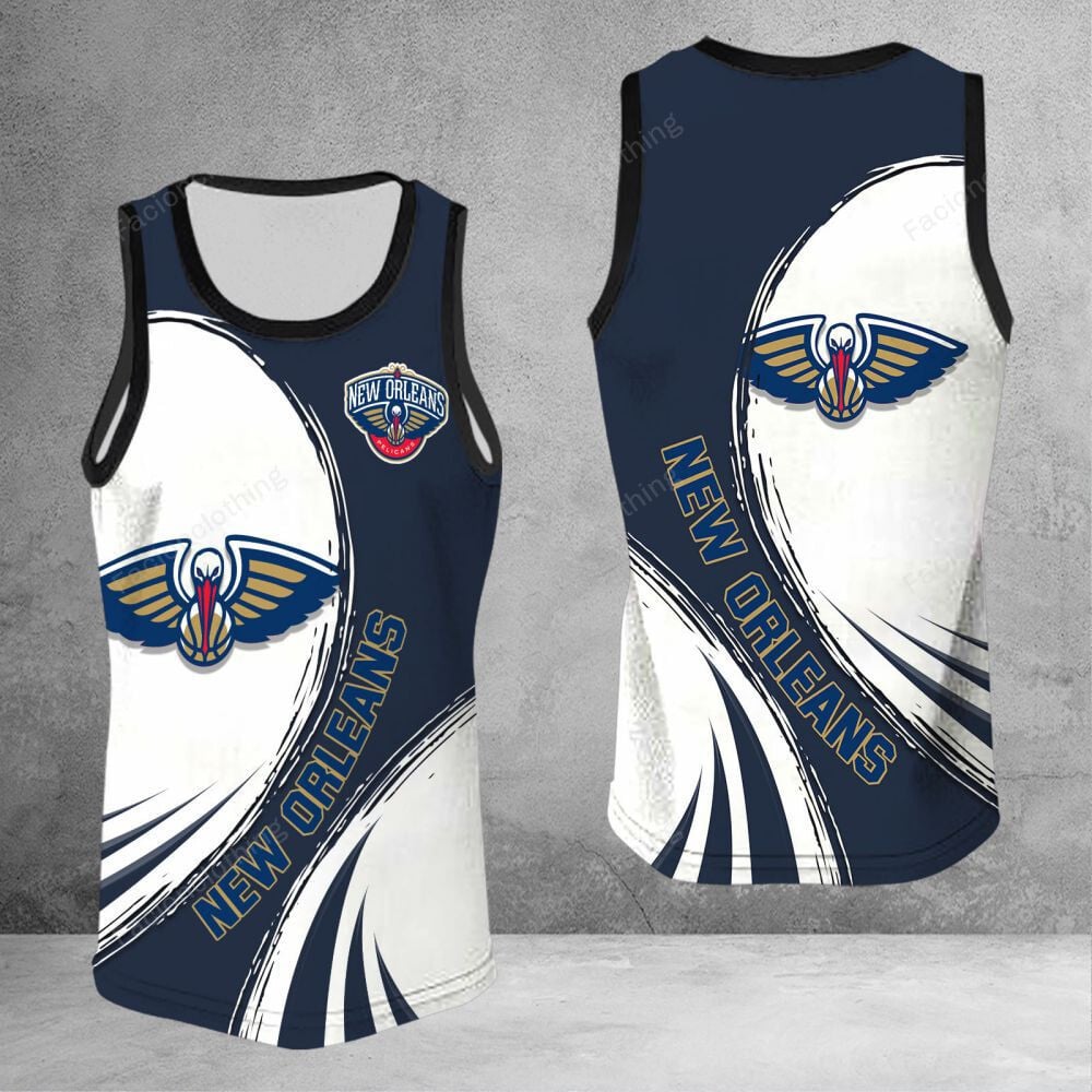 Sportswearmerch New Orleans Pelicans NBA Personalized Tanktop For Fan
