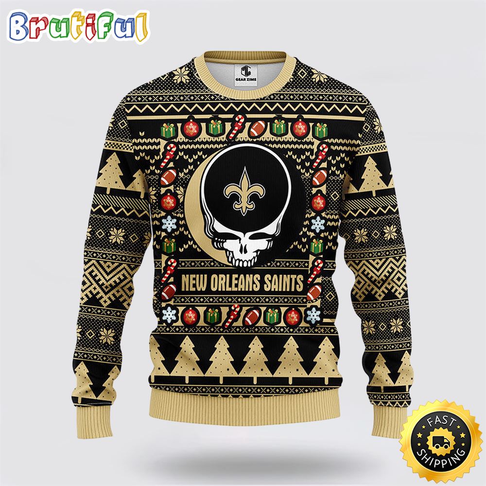Sportswearmerch New Orleans Saints NFL Christmas Fleece Sweater For Fan