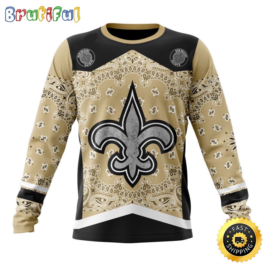Sportswearmerch New Orleans Saints NFL Crewneck Classic Style Personalized Sweater For Fan