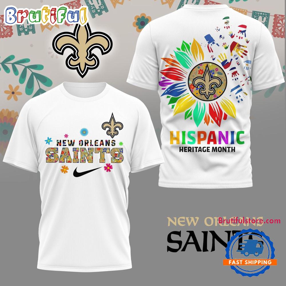 Sportswearmerch New Orleans Saints NFL Hispanic Heritage Month T-Shirt For Fan