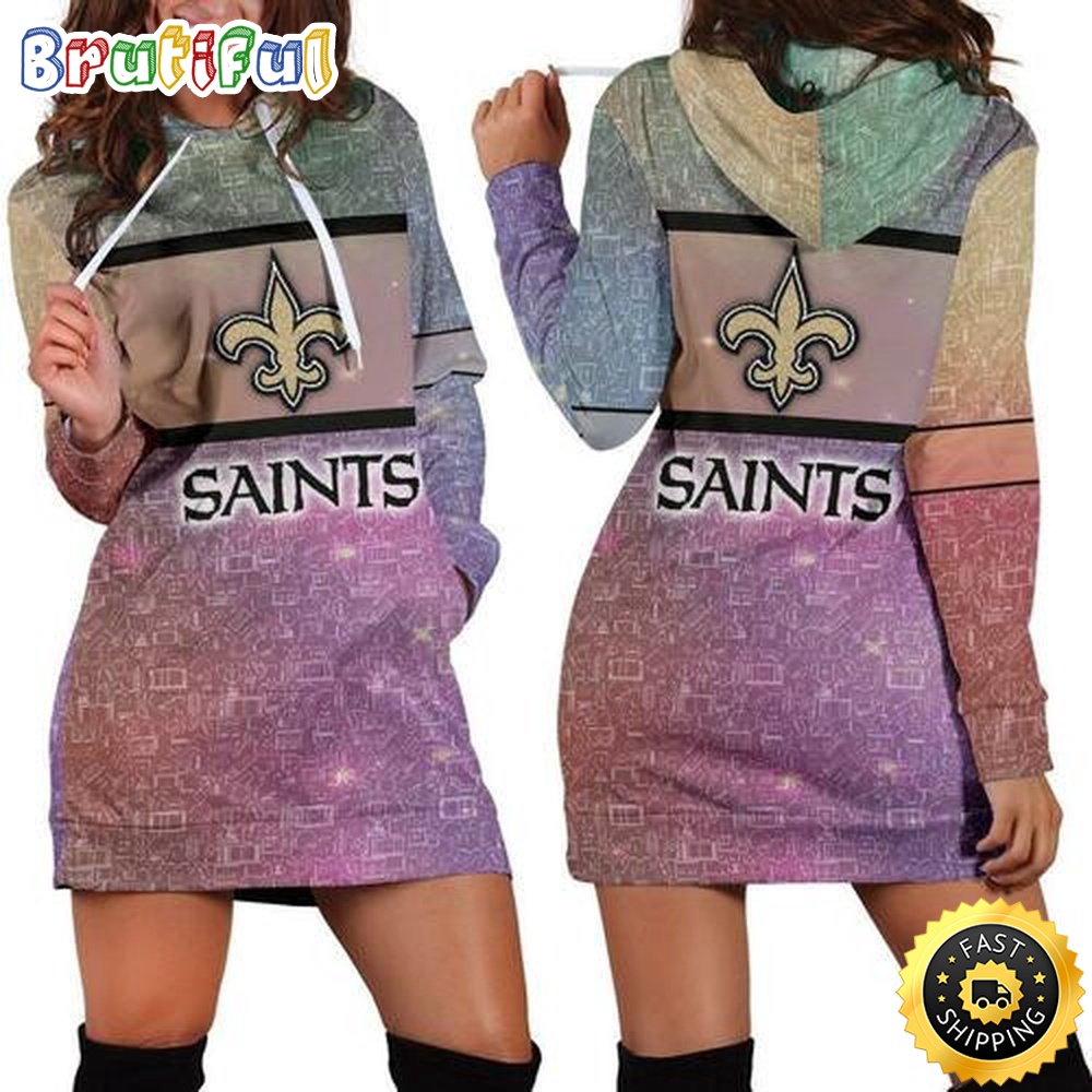 Sportswearmerch New Orleans Saints NFL Hoodie Dress For Fan