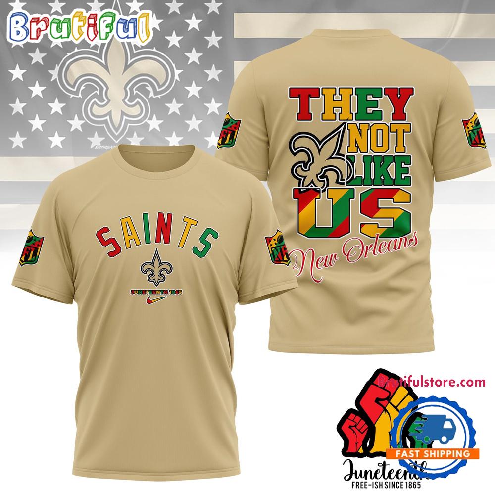 Sportswearmerch New Orleans Saints NFL Juneteenth Freedom Day Unisex T-Shirt For Fan