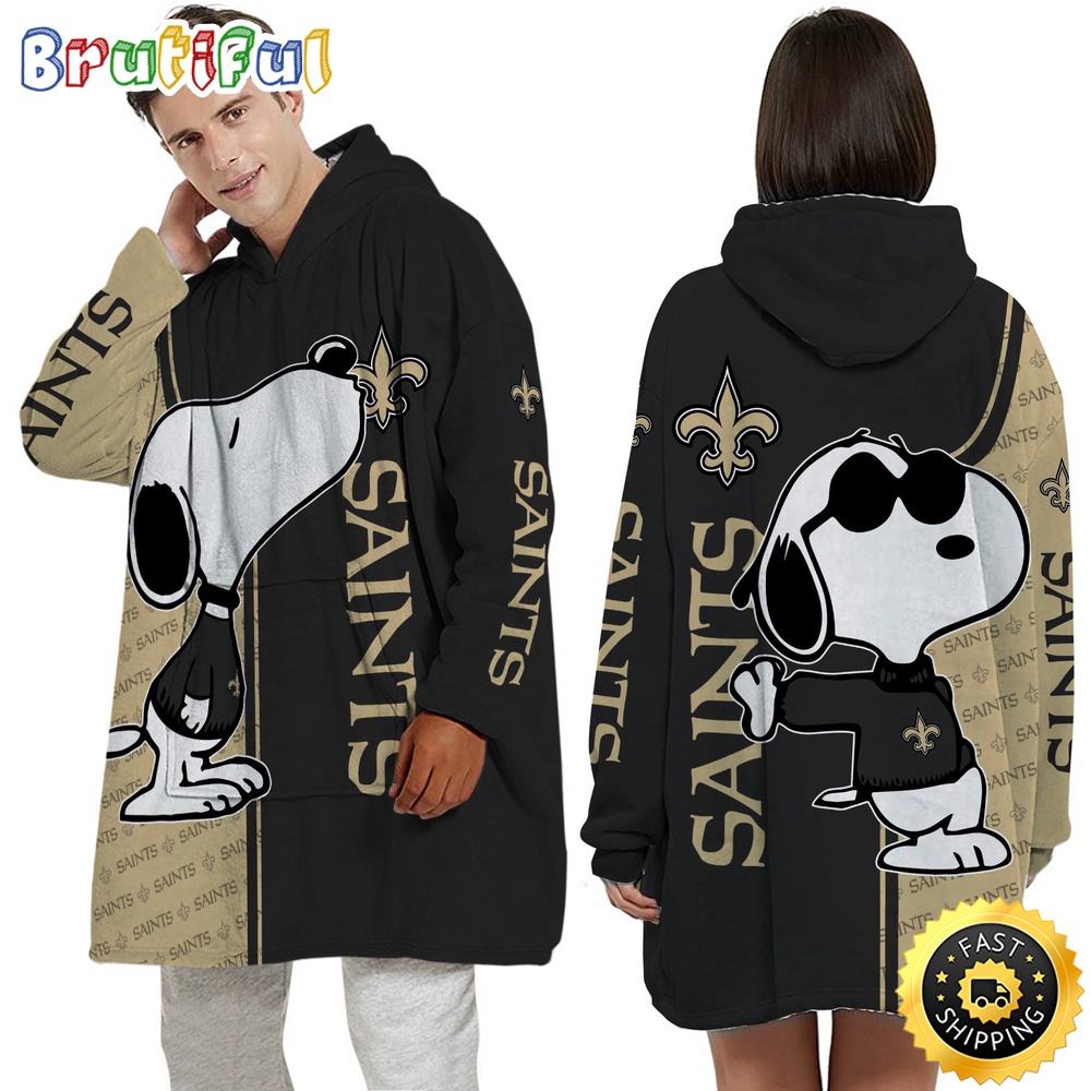 Sportswearmerch New Orleans Saints NFL Personalized Blaket Hoodie For Fan