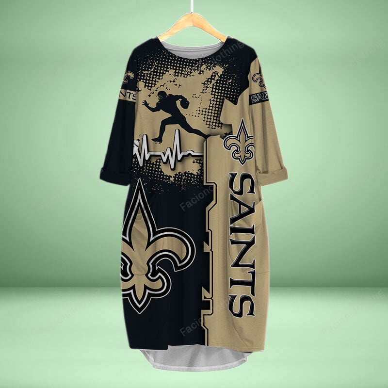 Sportswearmerch New Orleans Saints NFL Personalized Pocket Dress For Fan