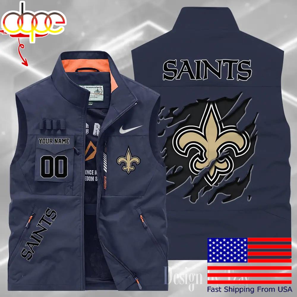 Sportswearmerch New Orleans Saints NFL Personalized Pocket Vest For Fan