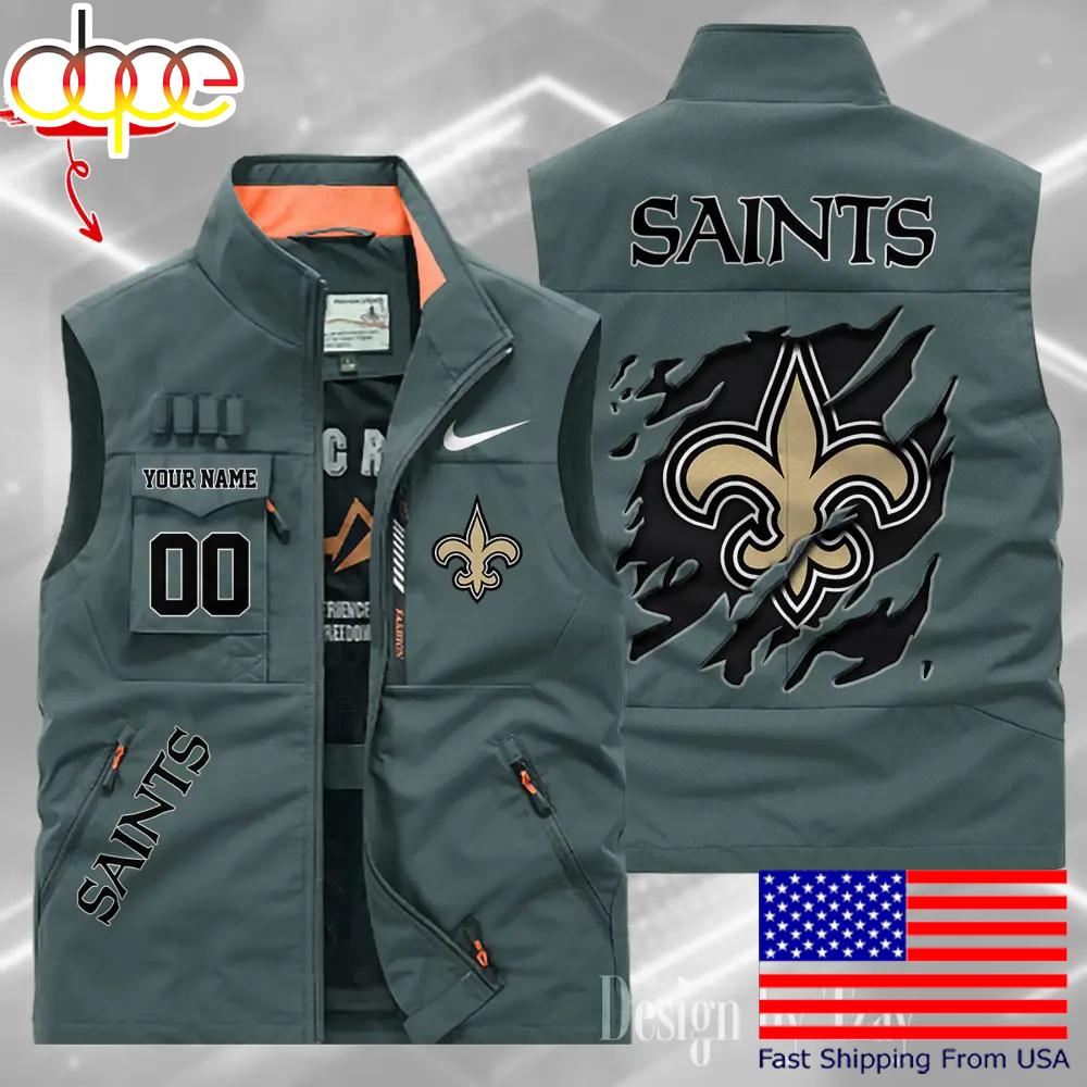 Sportswearmerch New Orleans Saints NFL Personalized Pocket Vest For Fan