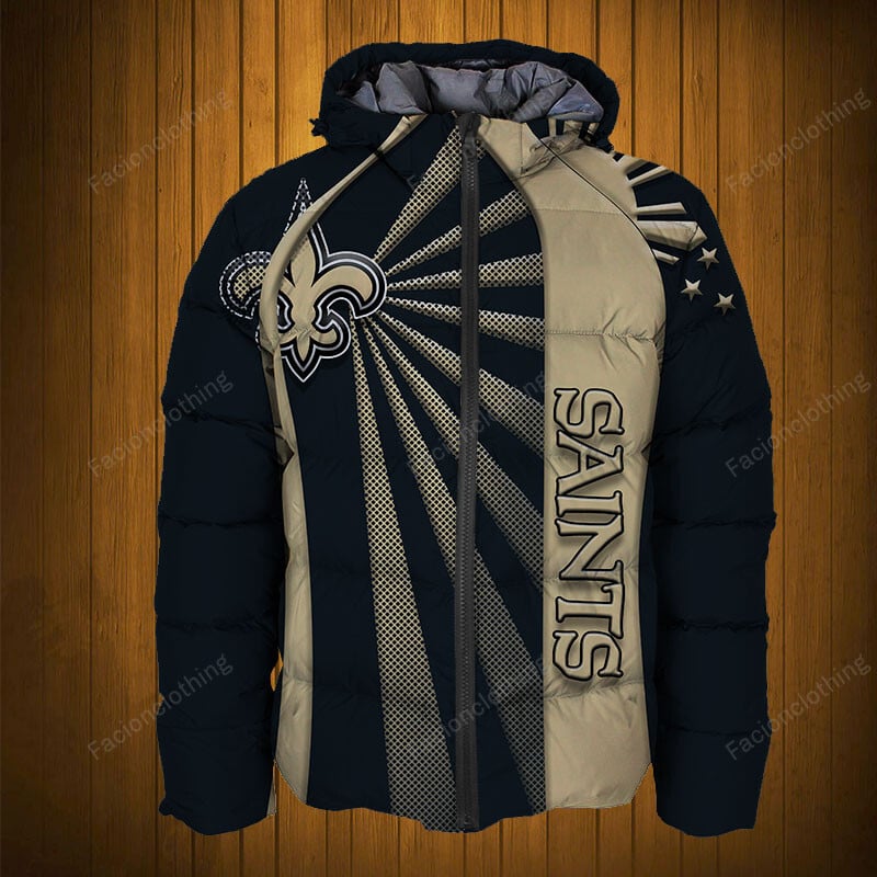 Sportswearmerch New Orleans Saints NFL Puffer Jacket Personalized For Fan