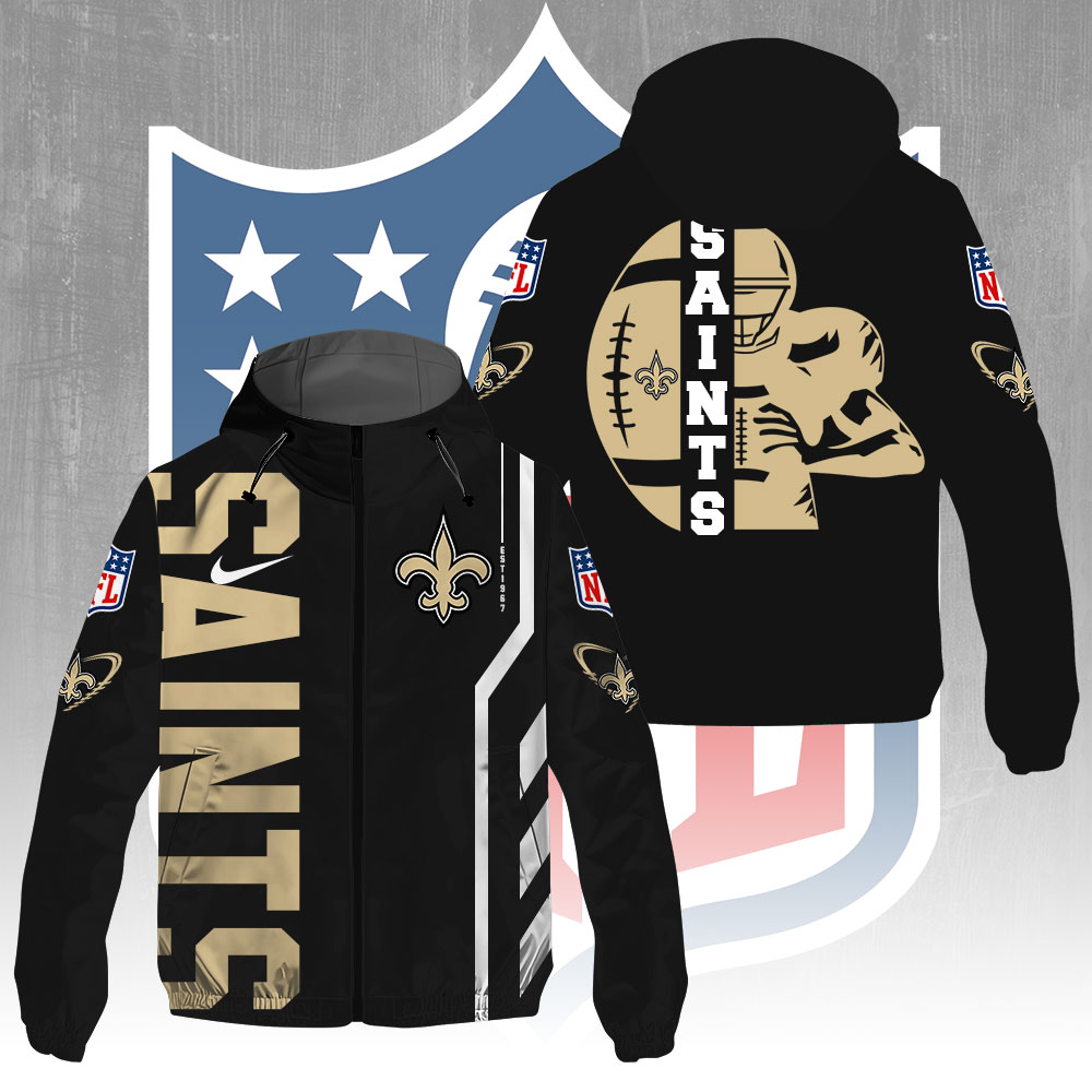 Sportswearmerch New Orleans Saints NFL Windbreaker Jacket For Fan