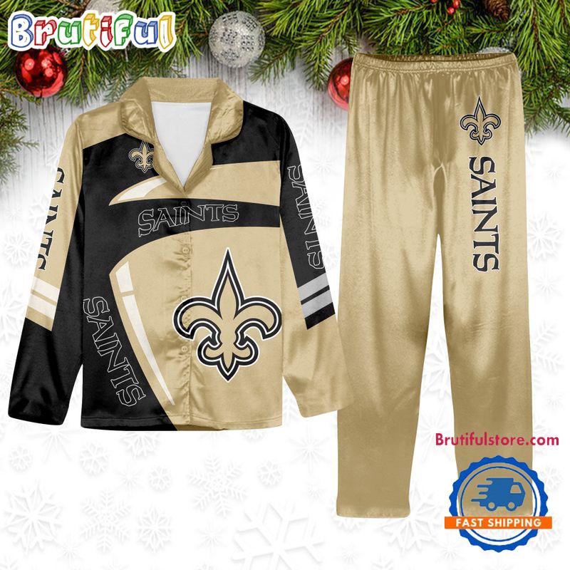 Sportswearmerch New Orleans Saints NFL Winter Season Personalized Pajamas Set For Fan