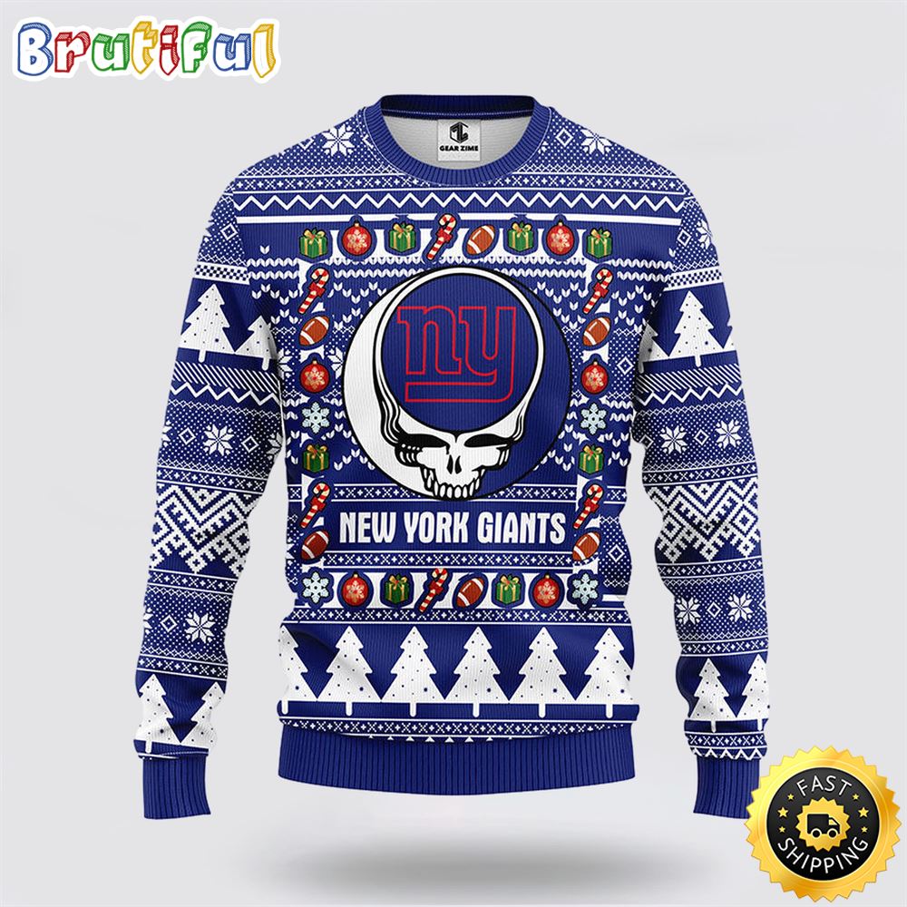 Sportswearmerch New York Giants NFL Christmas Fleece Sweater For Fan