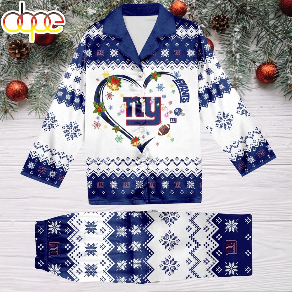 Sportswearmerch New York Giants NFL Christmas Personalized Pajamas For Fan