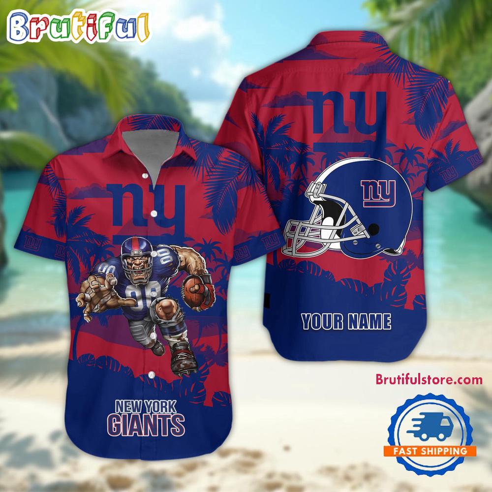 Sportswearmerch New York Giants NFL Football Mascot Summer Personalized Hawaiian Shirt For Fan