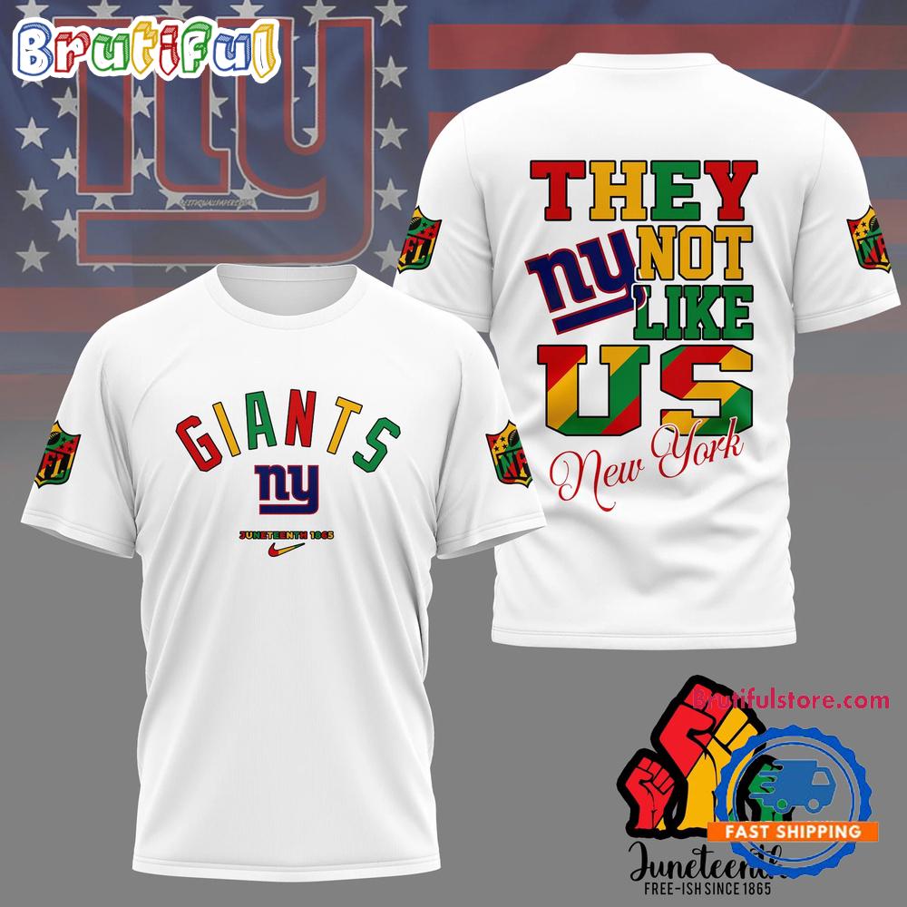 Sportswearmerch New York Giants NFL Juneteenth Freedom Day T-Shirt For Fan