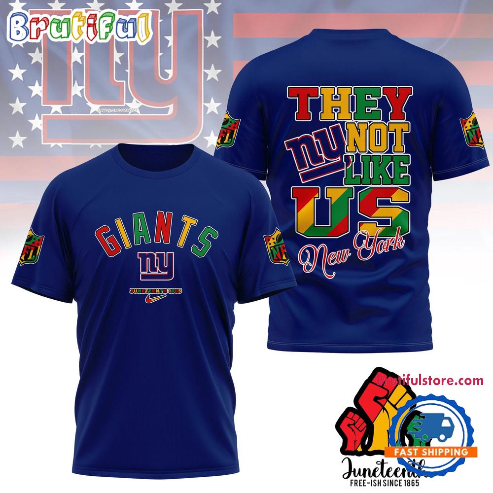 Sportswearmerch New York Giants NFL Juneteenth Freedom Day Unisex T-Shirt For Fan