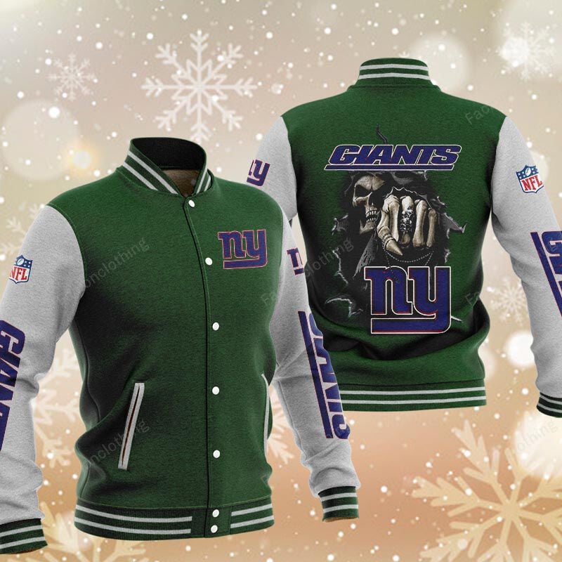 Sportswearmerch New York Giants NFL Personalized Baseball Jacket For Fan