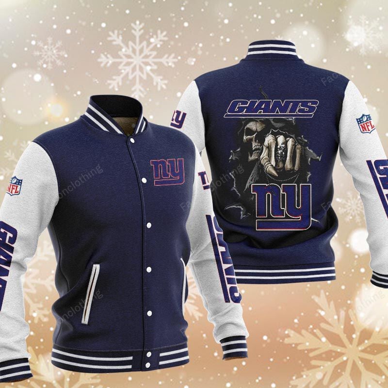Sportswearmerch New York Giants NFL Personalized Baseball Jacket For Fan