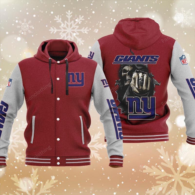 Sportswearmerch New York Giants NFL Personalized Baseball Jacket For Fan