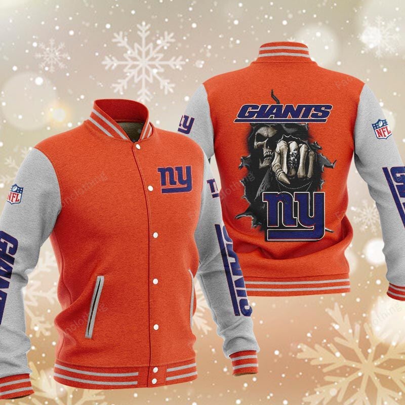 Sportswearmerch New York Giants NFL Personalized Baseball Jacket For Fan