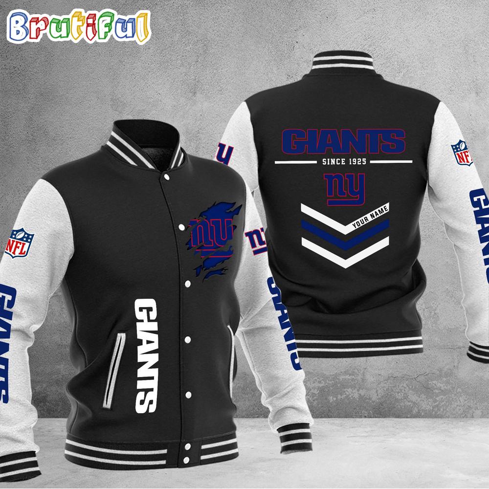 Sportswearmerch New York Giants NFL Personalized Baseball Jacket For Fan