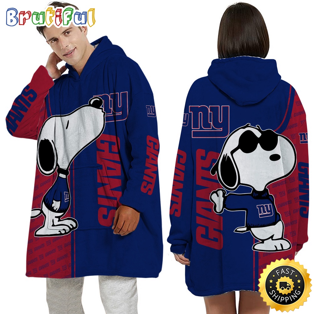 Sportswearmerch New York Giants NFL Personalized Blaket Hoodie For Fan