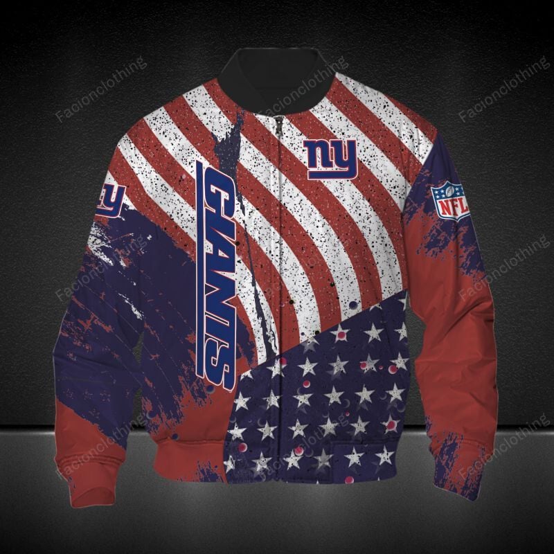 Sportswearmerch New York Giants NFL Personalized Bomber Jacket For Fan
