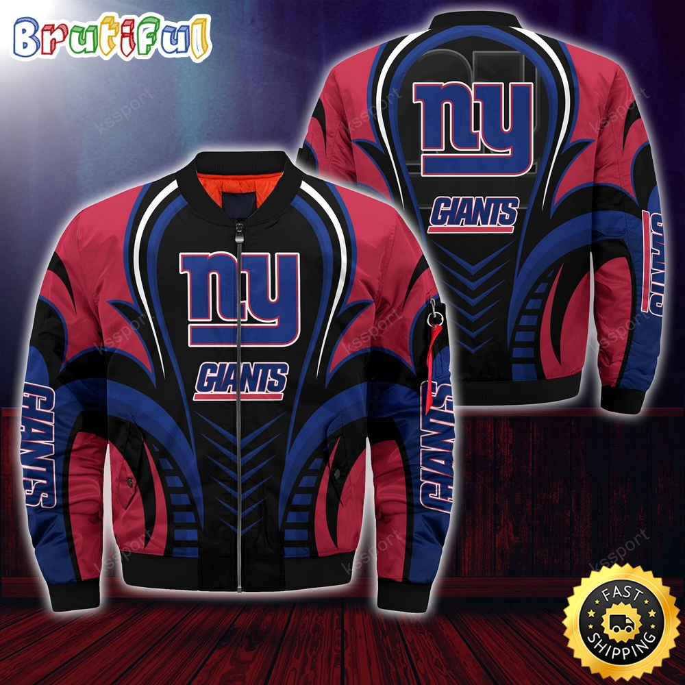 Sportswearmerch New York Giants NFL Personalized Bomber Jacket For Fan