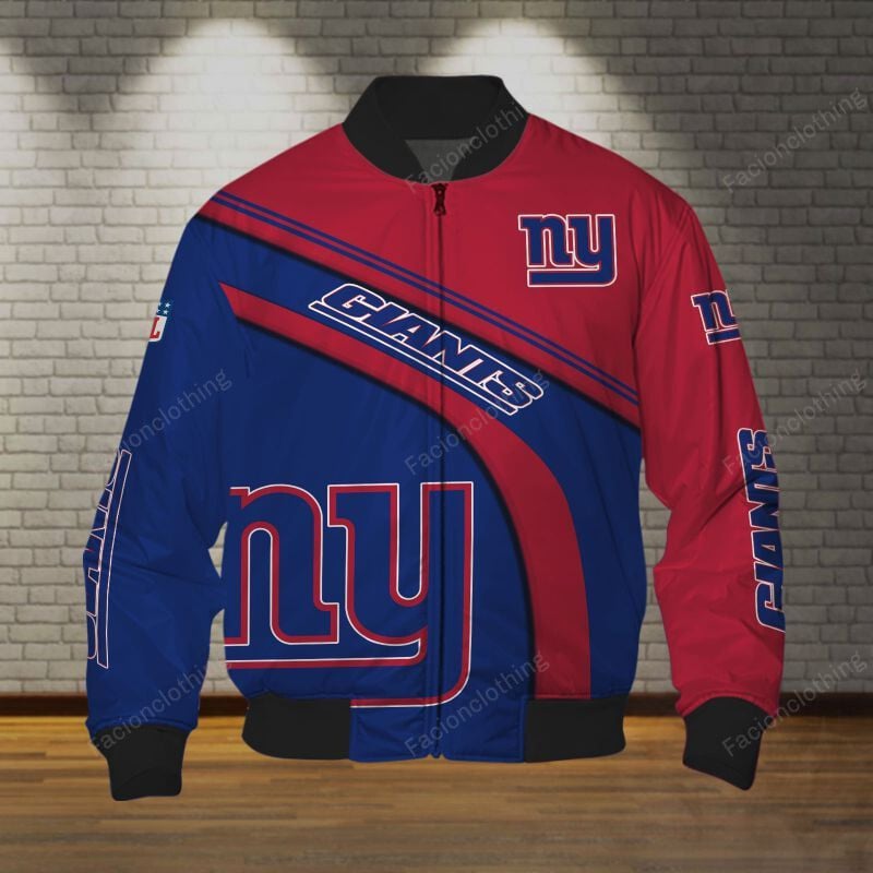 Sportswearmerch New York Giants NFL Personalized Bomber Jacket For Fan