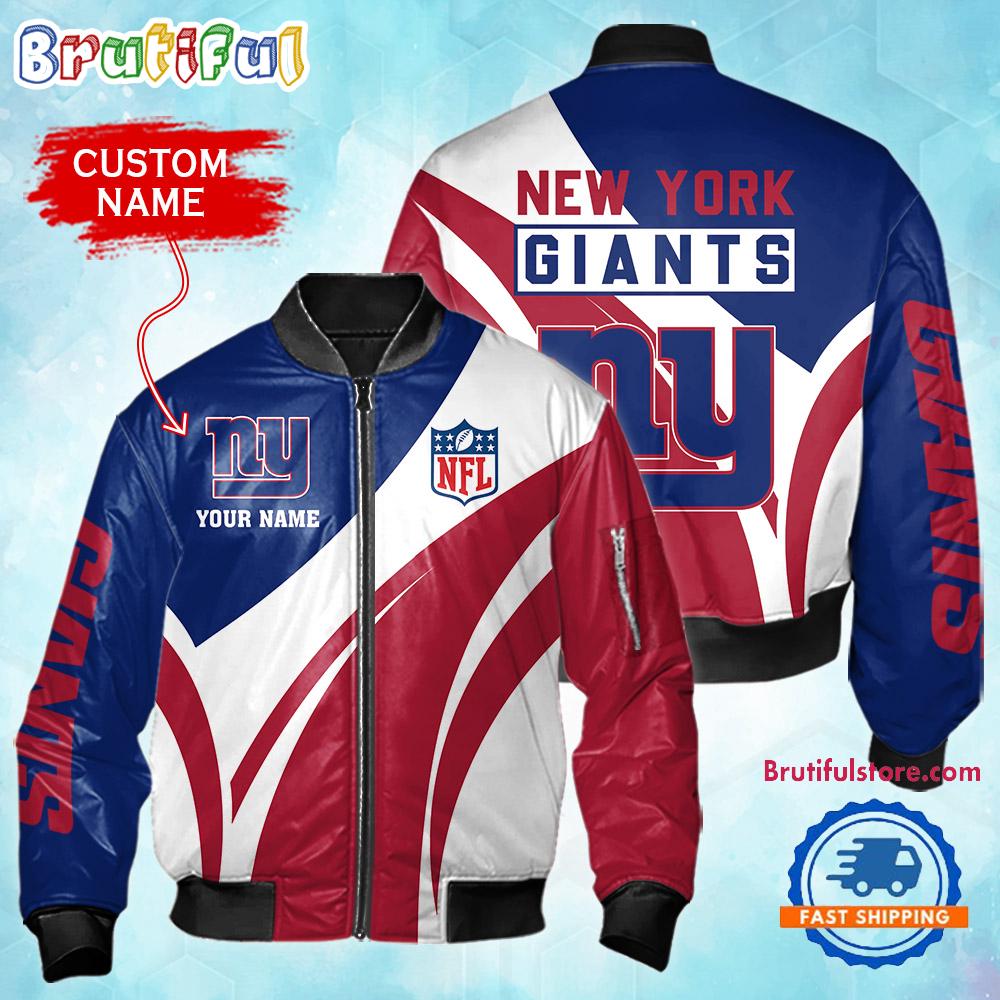 Sportswearmerch New York Giants NFL Personalized Bomber Jacket For Fan
