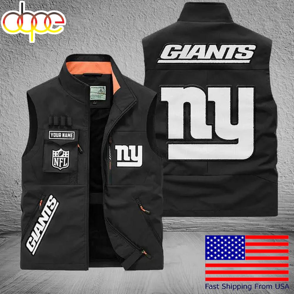 Sportswearmerch New York Giants NFL Personalized Pocket Vest For Fans For Fan