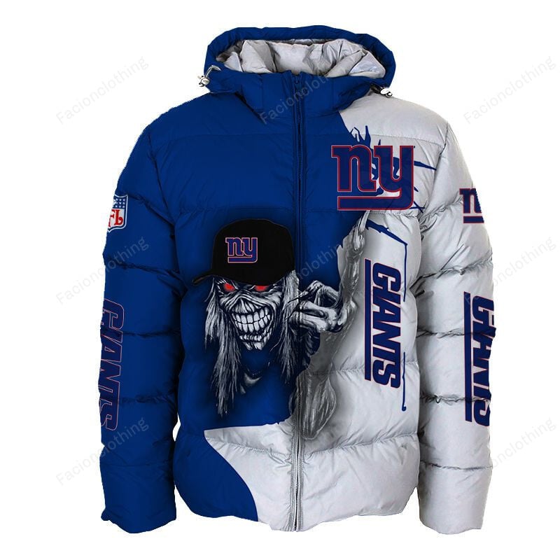 Sportswearmerch New York Giants NFL Personalized Puffer Jacket For Fan