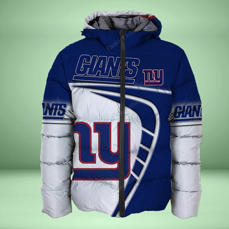 Sportswearmerch New York Giants NFL Personalized Puffer Jacket For Fan