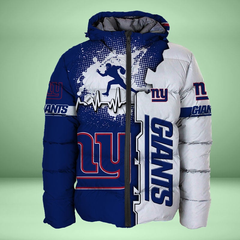 Sportswearmerch New York Giants NFL Personalized Puffer Jacket For Fan