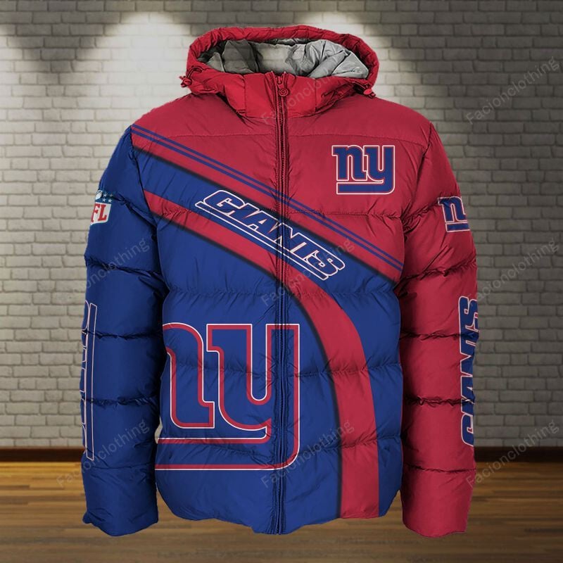 Sportswearmerch New York Giants NFL Personalized Puffer Jacket For Fan