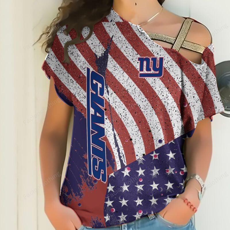 Sportswearmerch New York Giants NFL Personalized Strapless Short Sleeve For Fan