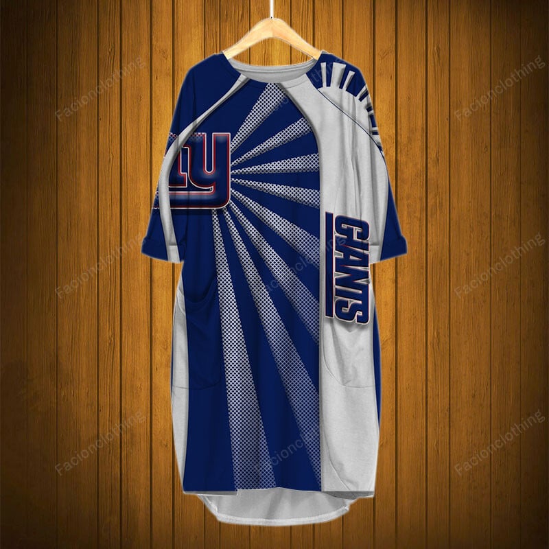 Sportswearmerch New York Giants NFL Pocket Dress Personalized For Fan