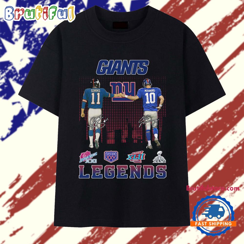Sportswearmerch New York Giants NFL Simms Manning T Shirt For Fan