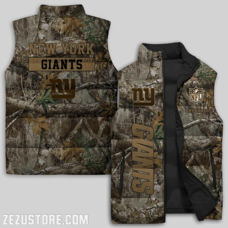 Sportswearmerch New York Giants NFL Sleeveless Puffer Jacket For Fans