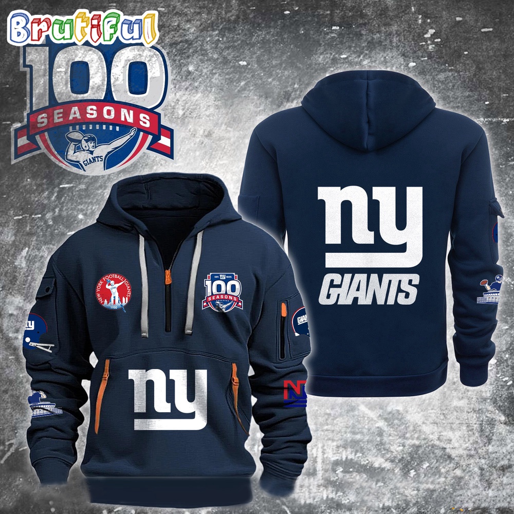 Sportswearmerch New York Giants NFL Starter 100th Season Prime Time Hoodie For Fan