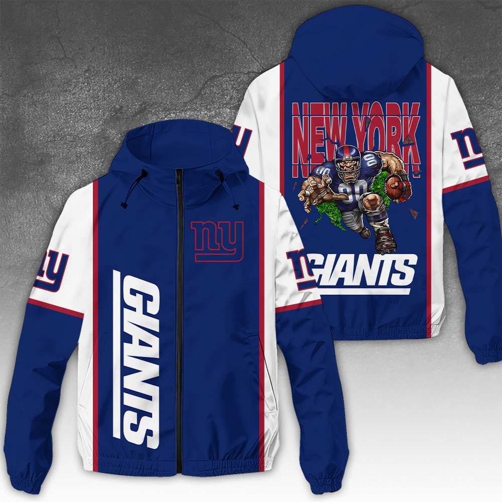 Sportswearmerch New York Giants NFL Windbreaker Jacket For Fan