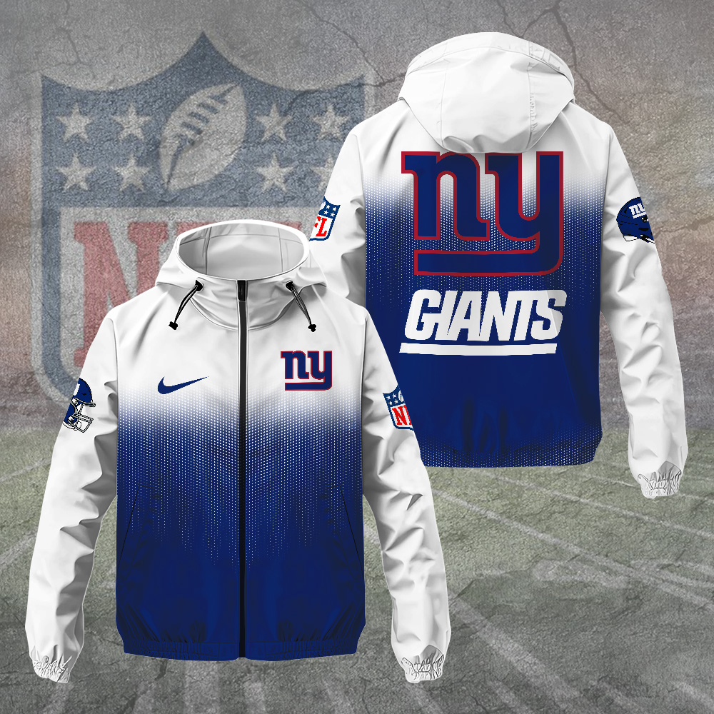 Sportswearmerch New York Giants NFL Windbreaker Jacket For Fan