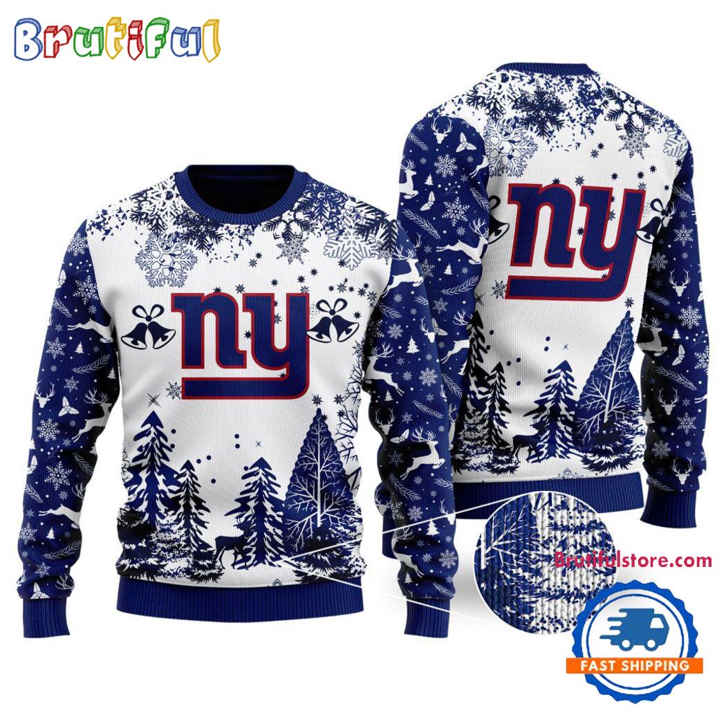 Sportswearmerch New York Giants NFL Xmas Tree Christmas Sweater For Fan